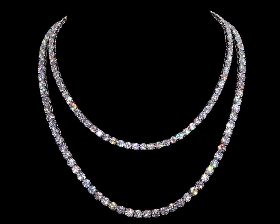 Chaine Tennis En moissanite - Solitaire