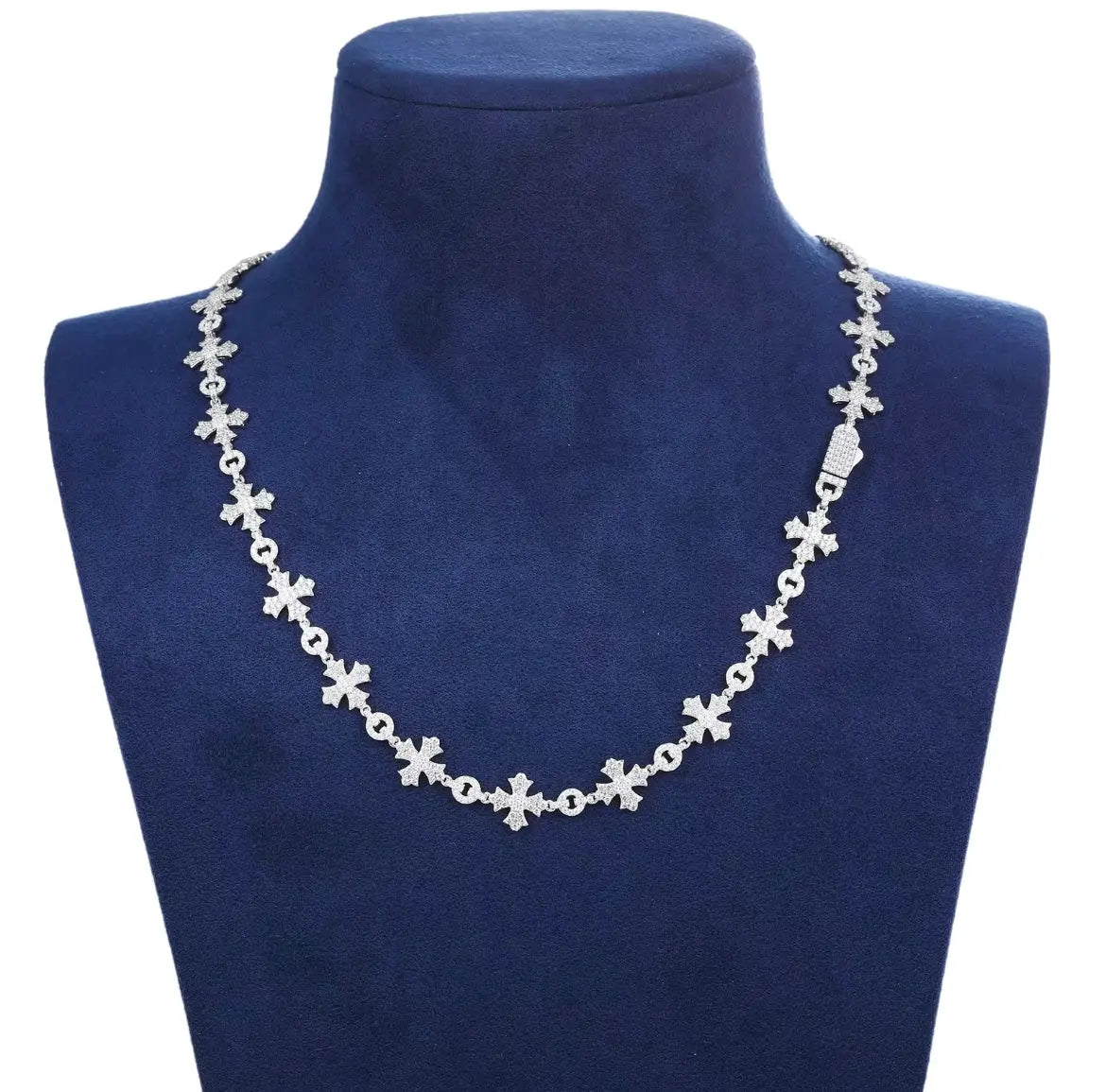 CZ Cross link chain Solitaire