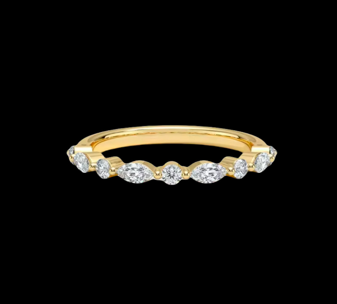 Bague Odette en Moissanite - Femmes - Solitaire