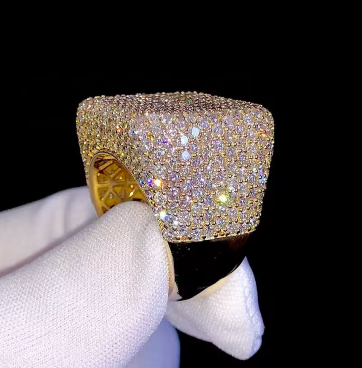 Bague Coupe Carrée En Moissanite - Solitaire