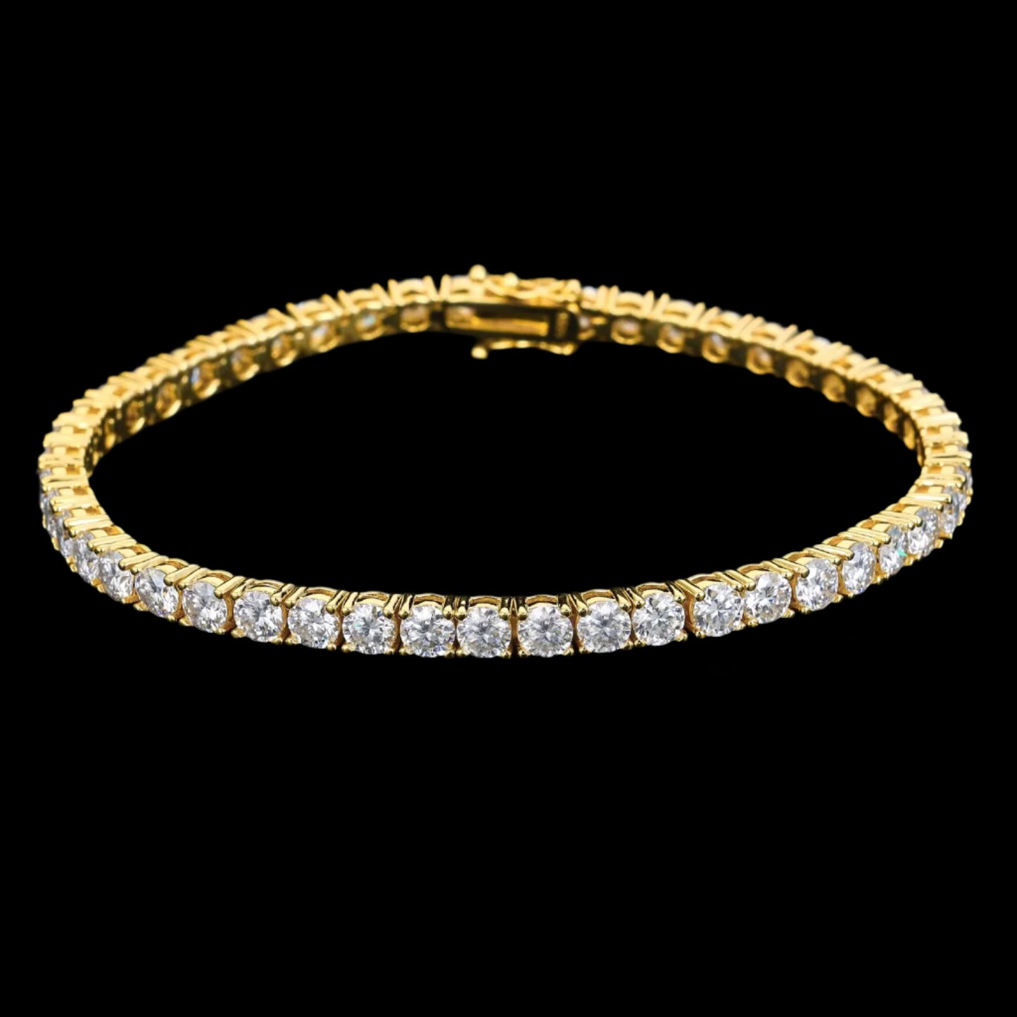 Bracelet Tennis En Moissanite - Solitaire