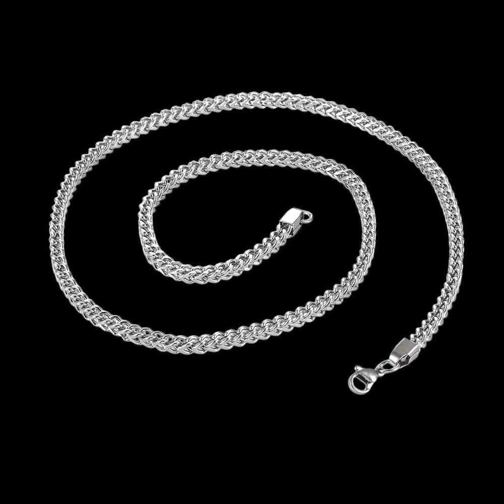 Bracelet & chaîne franco stainless steel - Solitaire