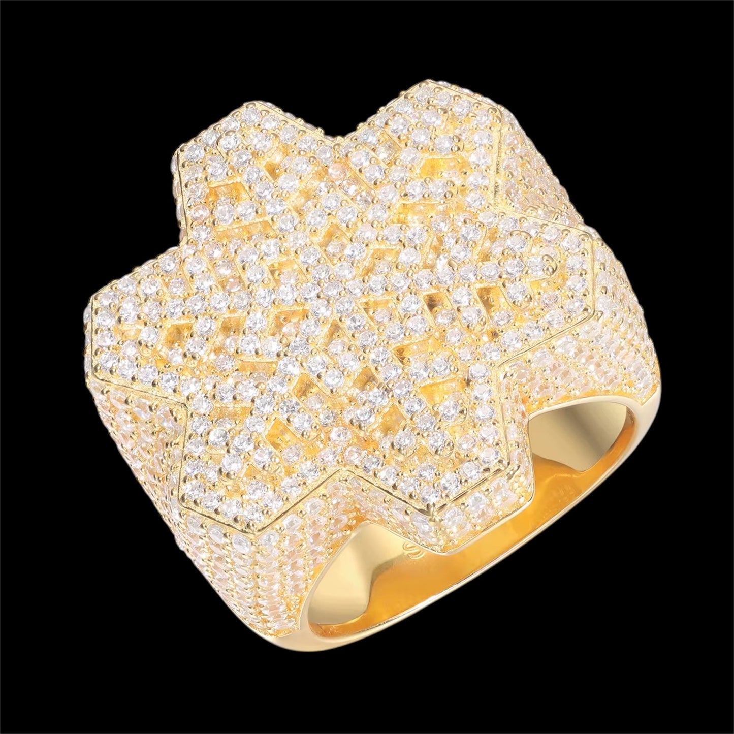 Bague Flocon Artique En Moissanite