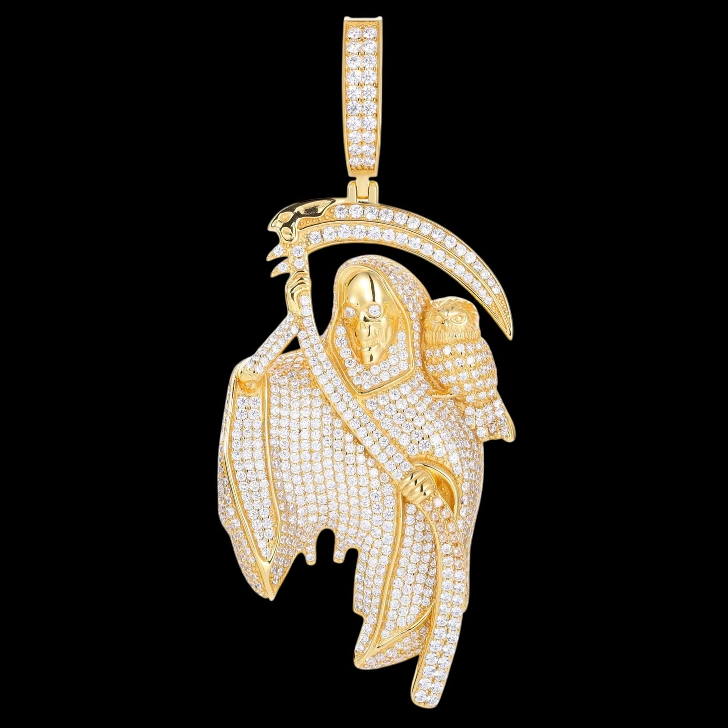 Pendentif Cold Reaper En Moissanite - Solitaire