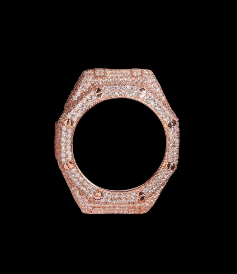 Bezel octagon Casioak Iced Out - Solitaire