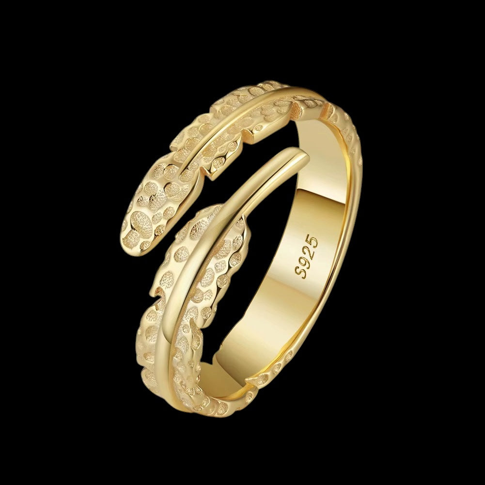 Bague Nature Leaf En Argent S925