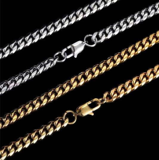 Chaîne Cuban link stainless steel - Solitaire