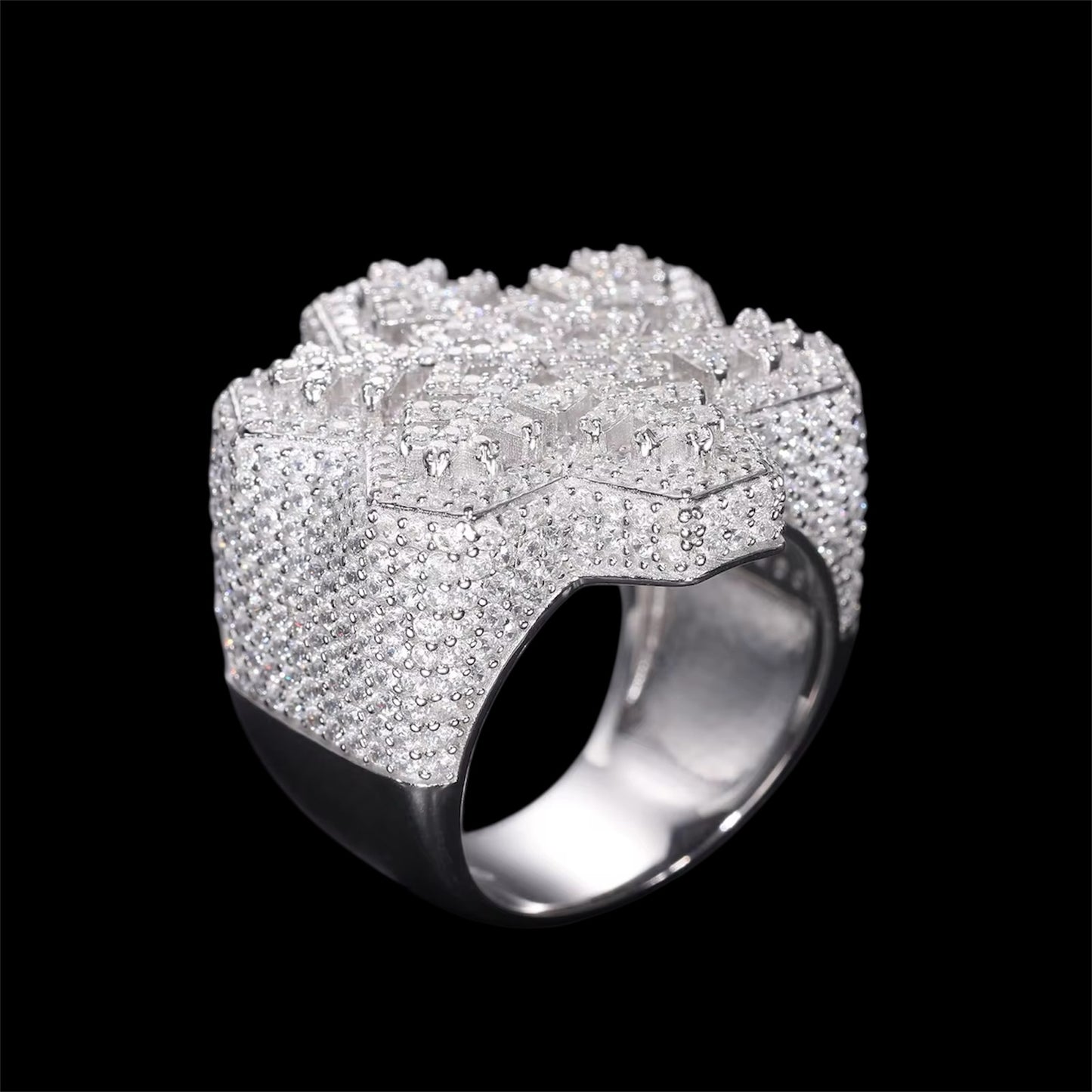 Bague Flocon En Moissanite - Solitaire