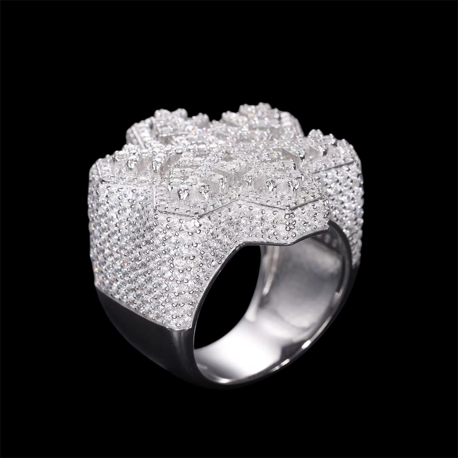 Bague Flocon En Moissanite - Solitaire