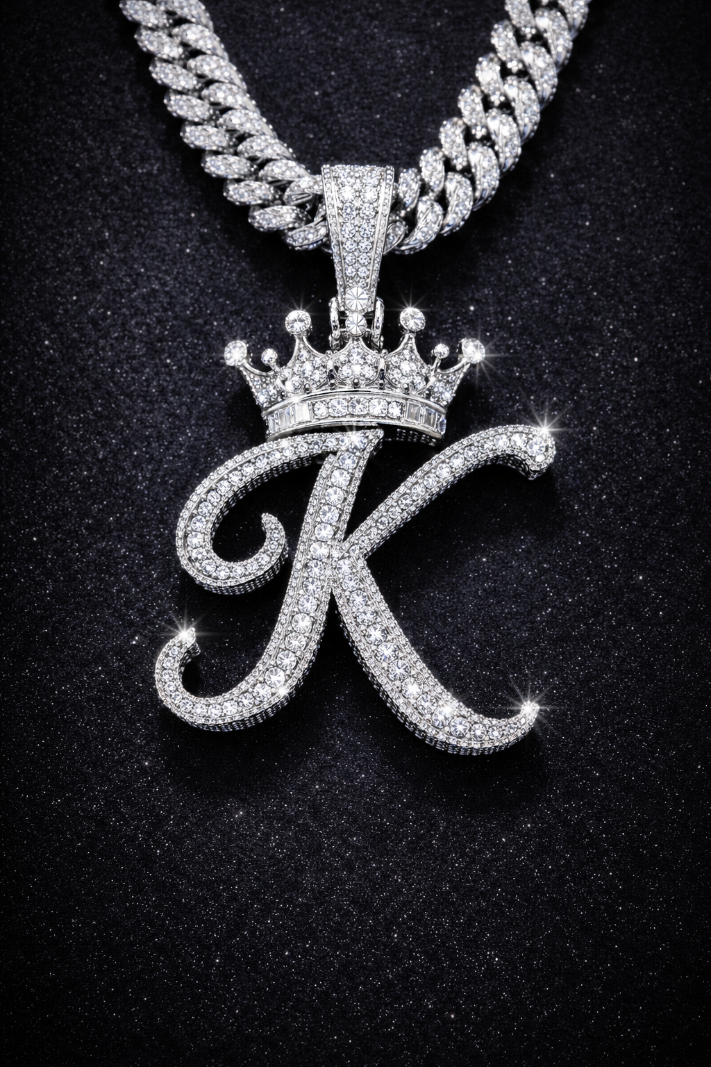 60% - 2 Custom Pendant (HUTZ) & (Crown K) - Solitaire
