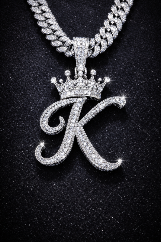 60% - 2 Custom Pendant (HUTZ) & (Crown K) - Solitaire