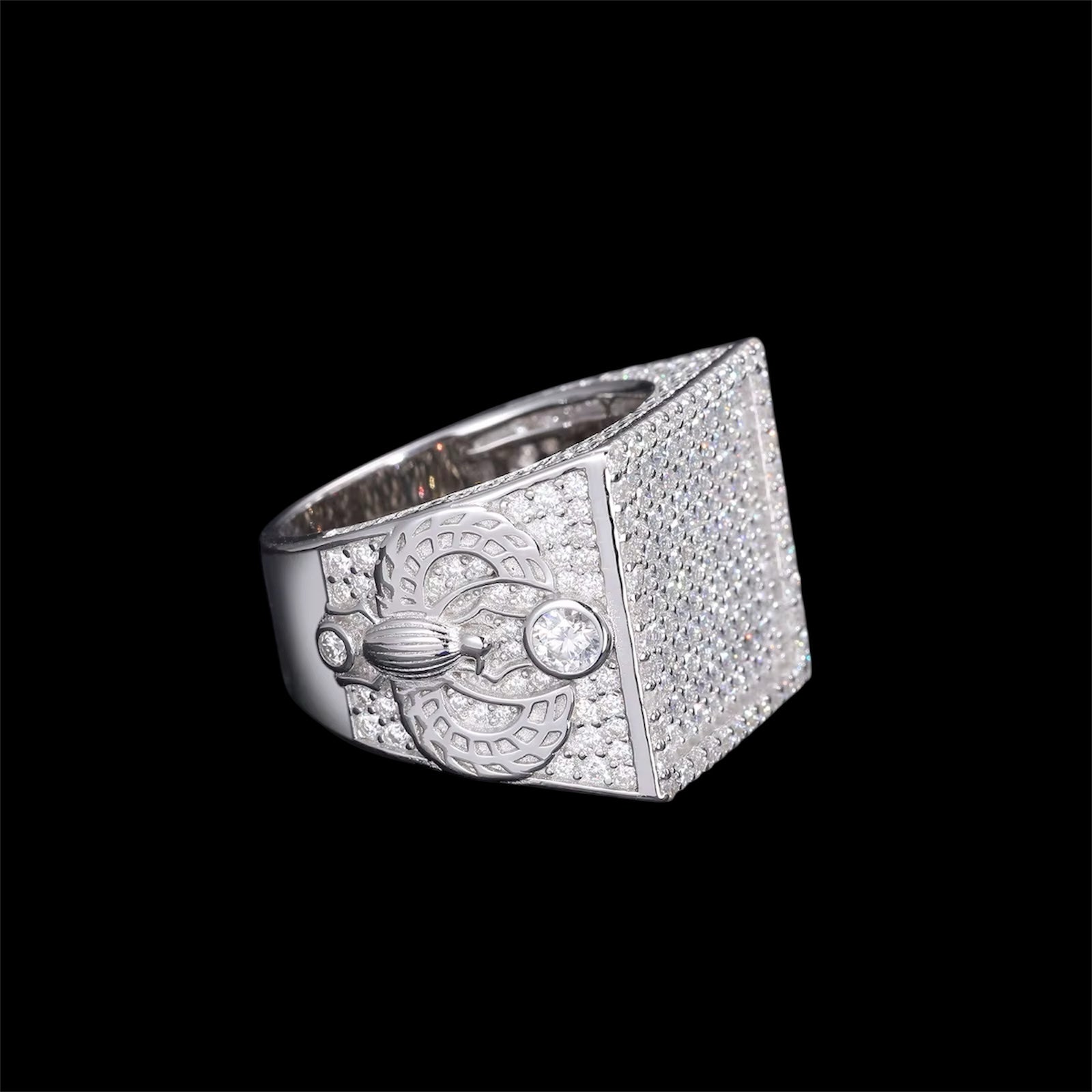 Bague Coupe Rectangle En Moissanite - Solitaire