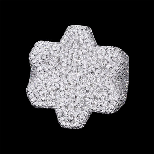 Bague Flocon En Moissanite - Solitaire