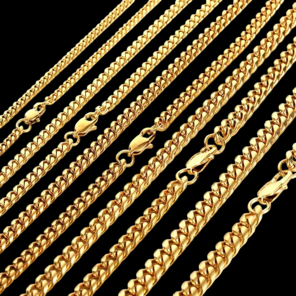 Chaîne Cuban link stainless steel - Solitaire