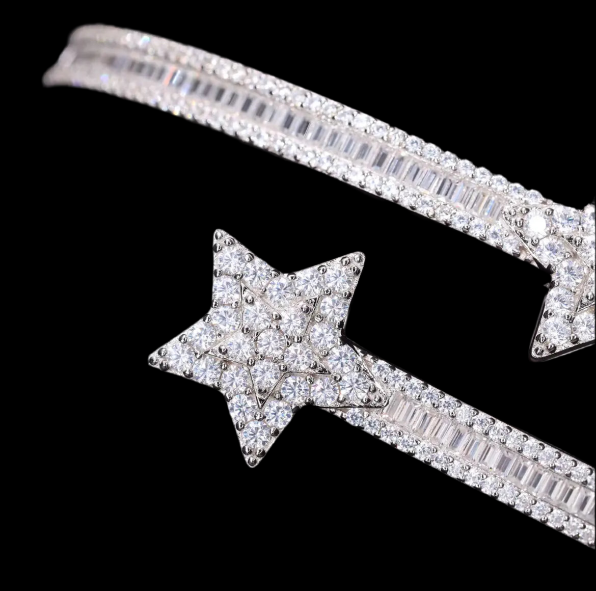 Bracelet Étoile En Moissanite - Solitaire
