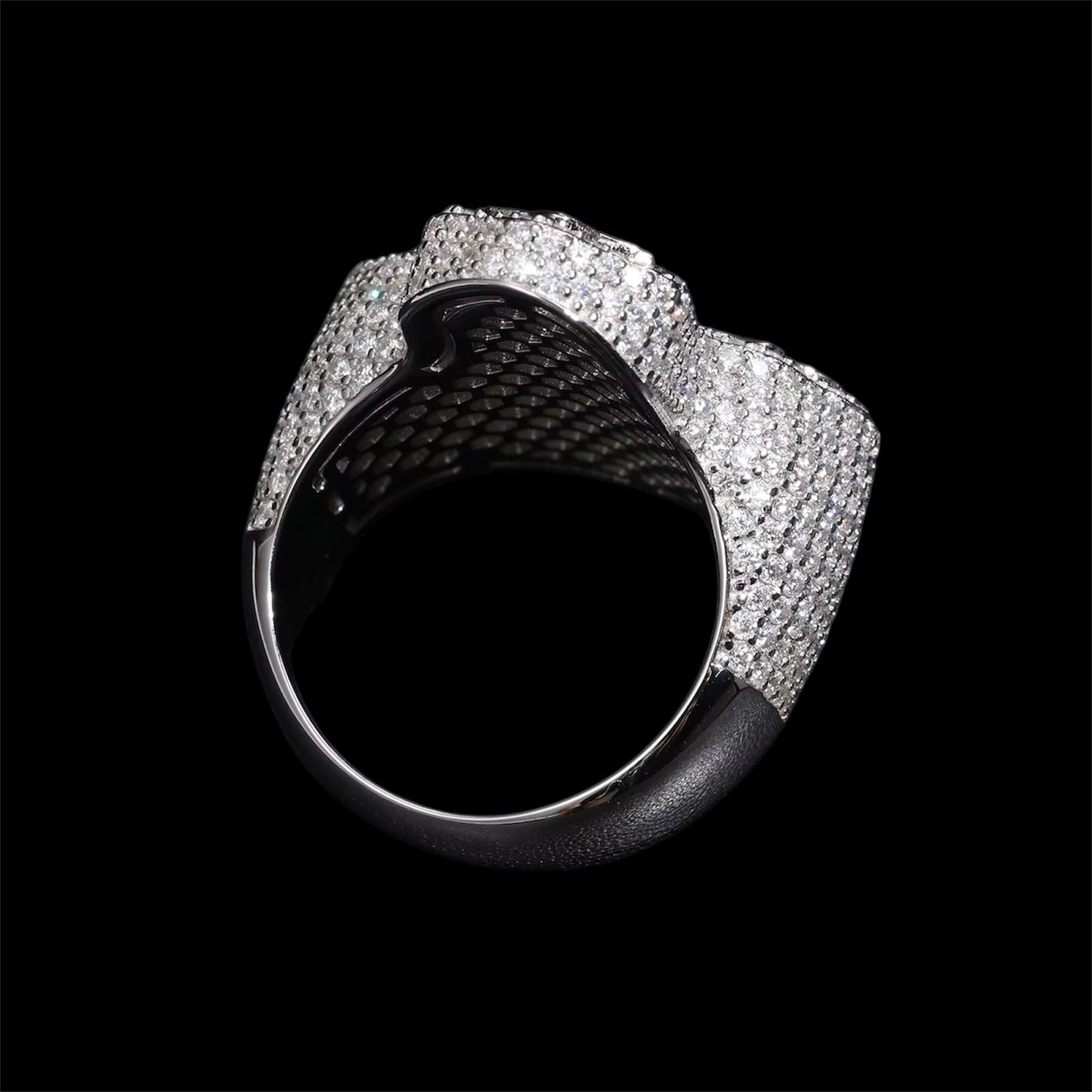 Bague En Forme De Croix Moissanite - Solitaire