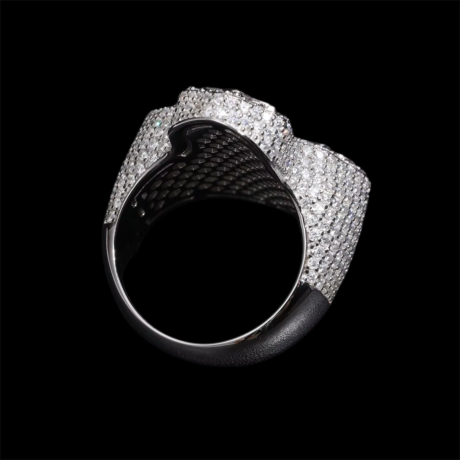 Bague En Forme De Croix Moissanite - Solitaire