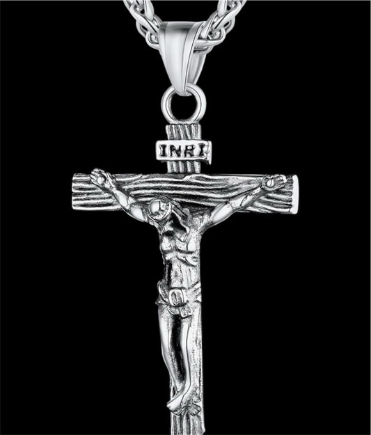 Pendentif croix de jesus Argent 925 - Solitaire