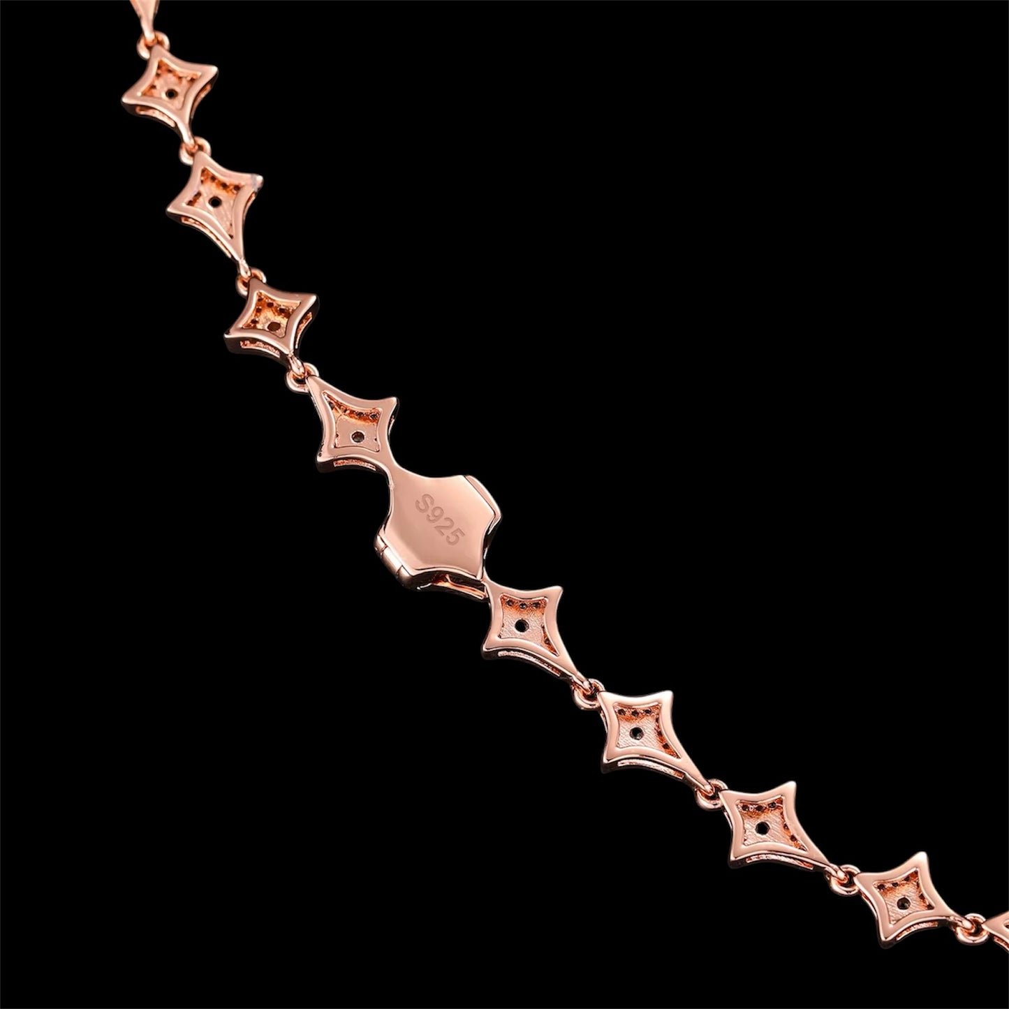 Chaîne Étoilée En Moissanite - Solitaire