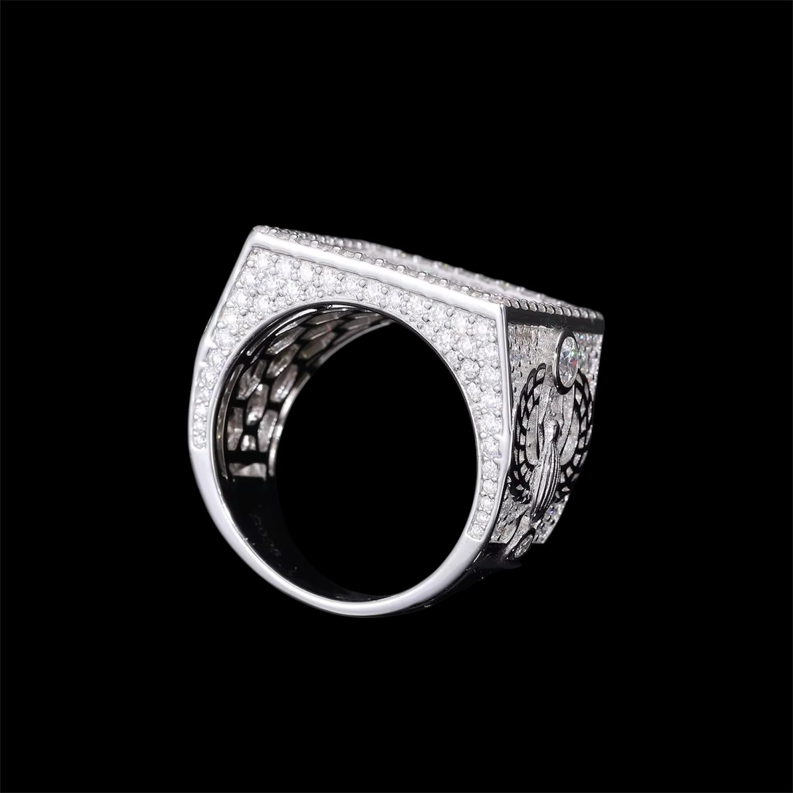 Bague Coupe Rectangle En Moissanite - Solitaire