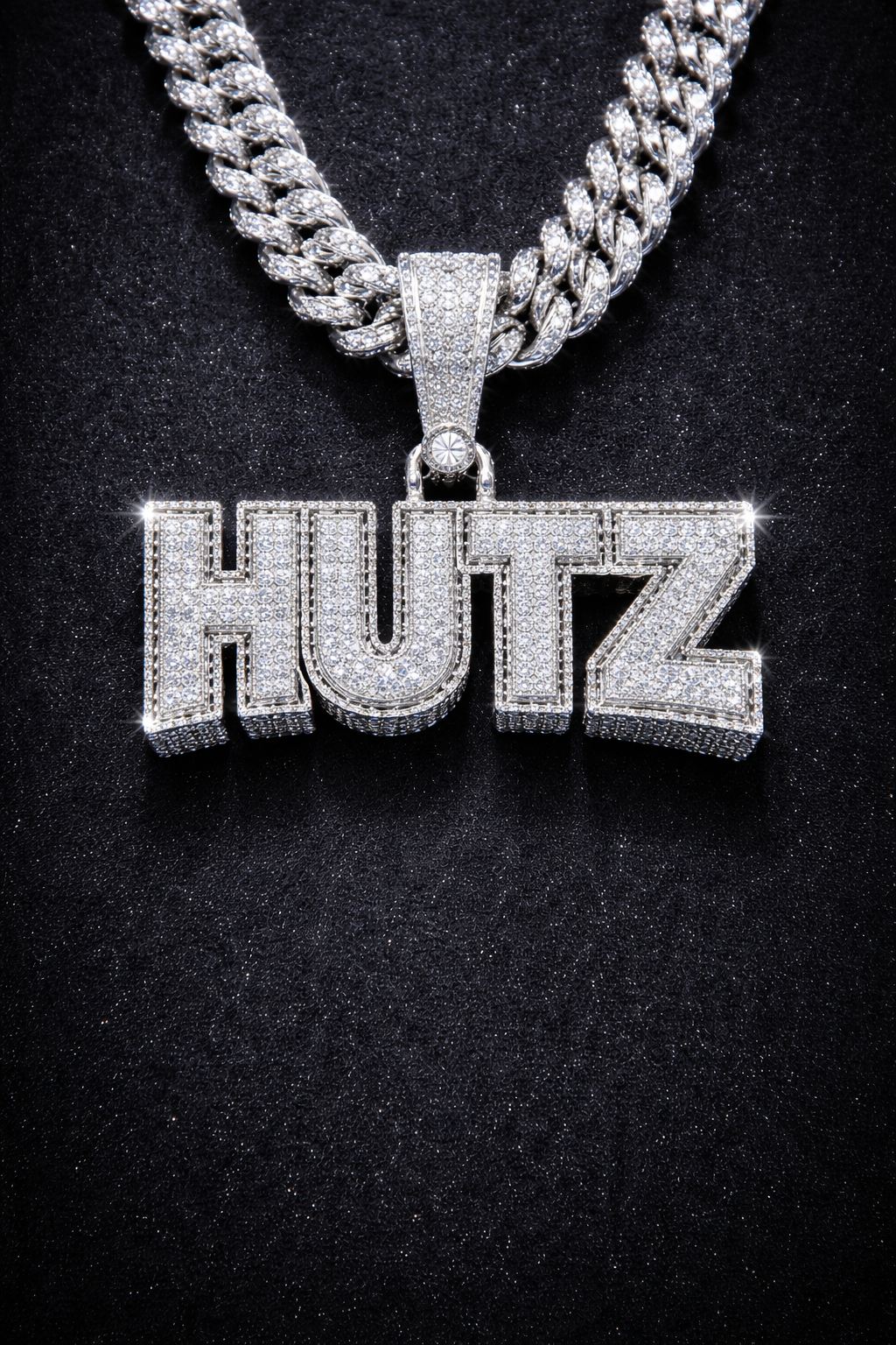 60% - 2 Custom Pendant (HUTZ) & (Crown K) - Solitaire