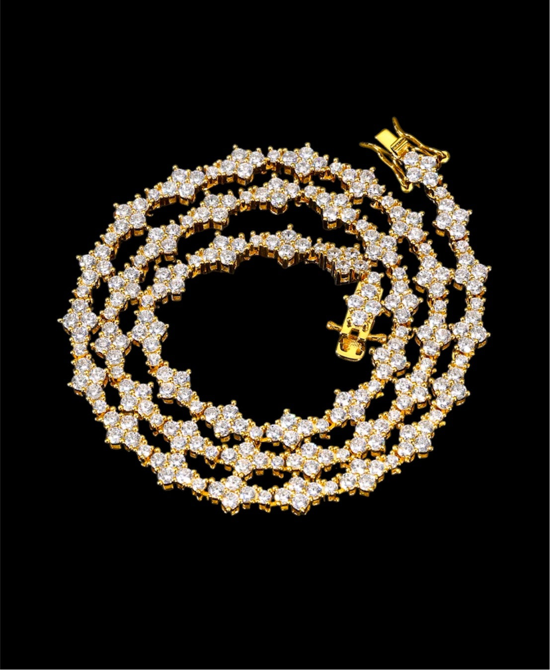Chaîne Tennis Honeycomb Moissanite - Solitaire