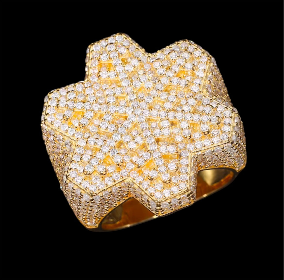 Bague Flocon En Moissanite - Solitaire