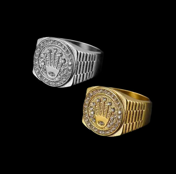 Bague Type Rolex en Zircon AAA+ Argent S925 Bijouterie Solitaire