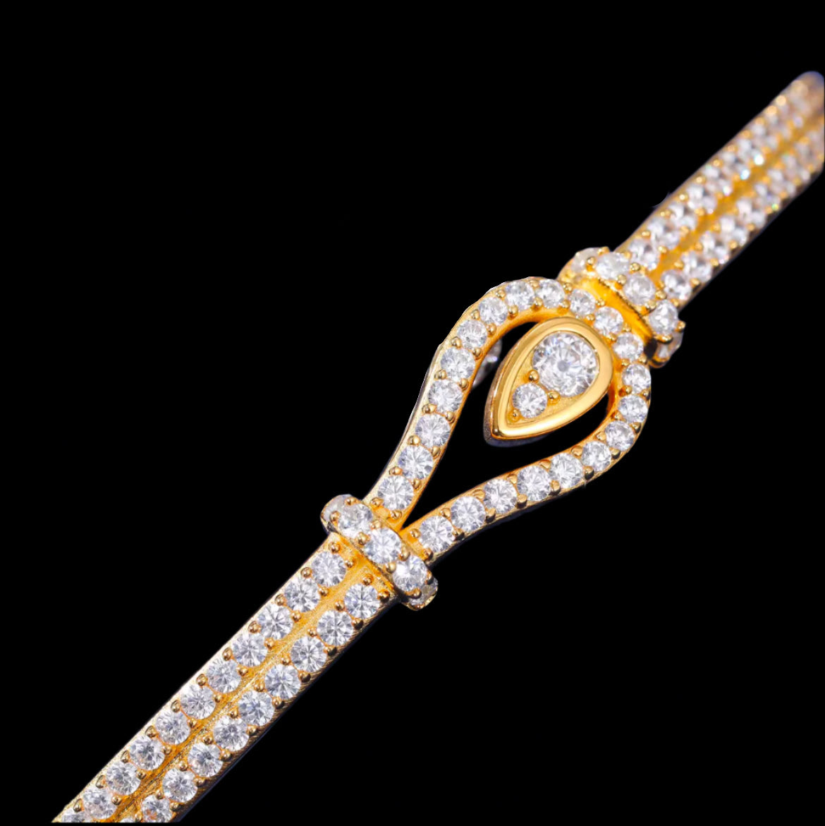 Bracelet Goutte d'Eau Moissanite - Solitaire