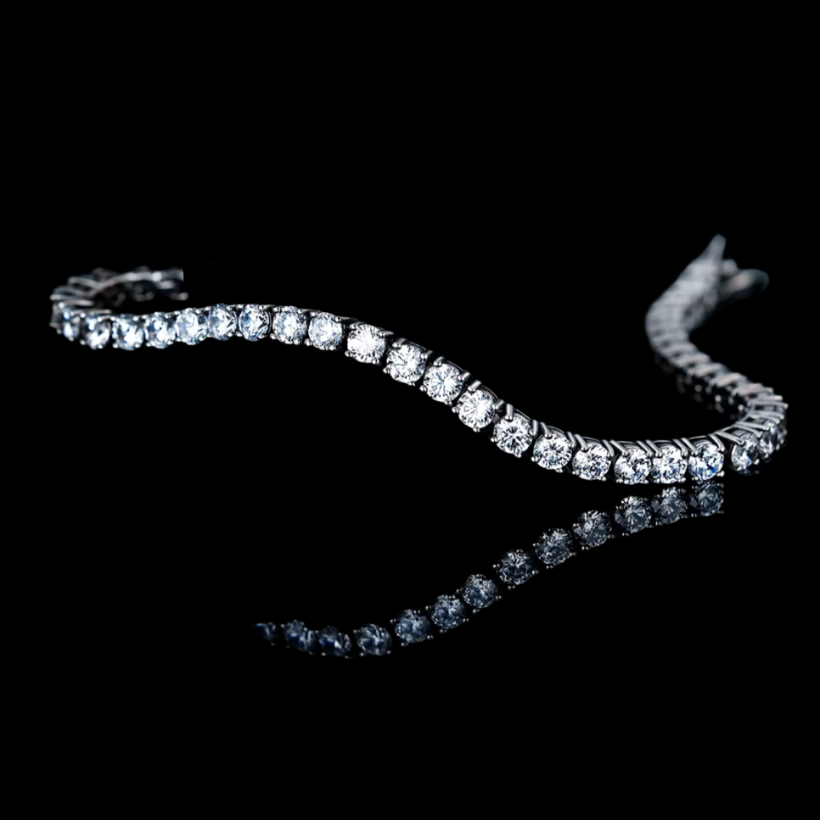 Bracelet Tennis En Moissanite - Solitaire