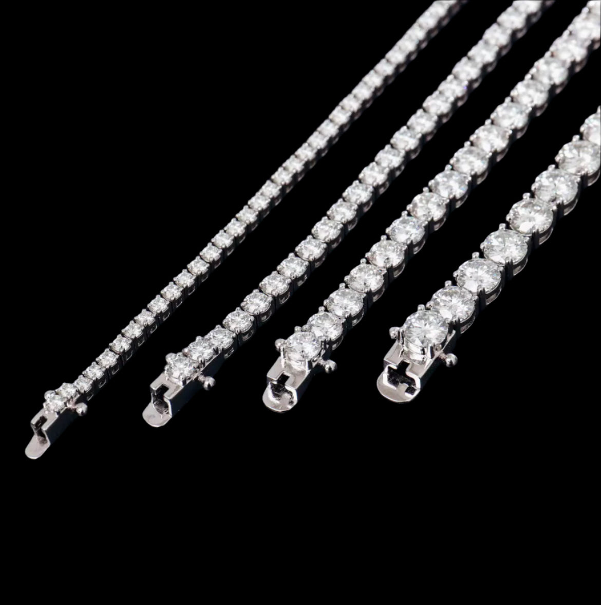 Bracelet Tennis En Moissanite - Solitaire