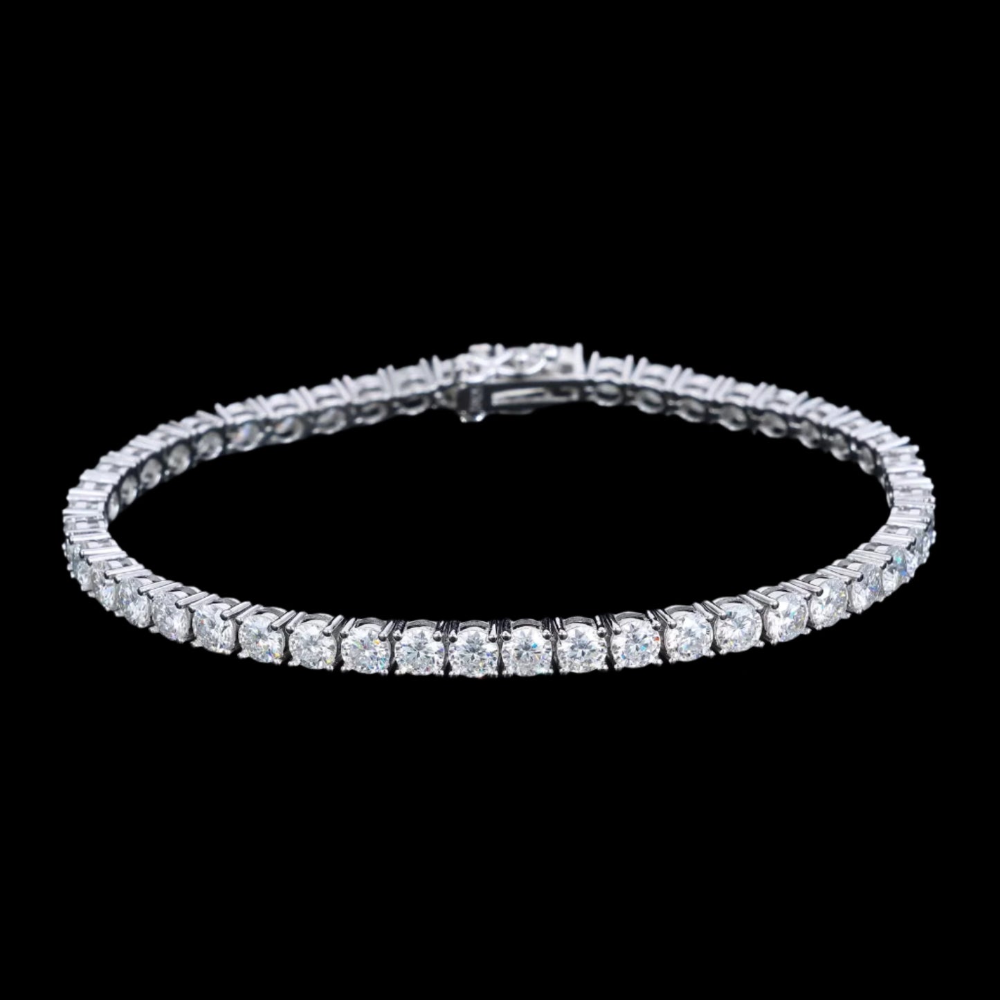 Bracelet Tennis En Moissanite - Solitaire