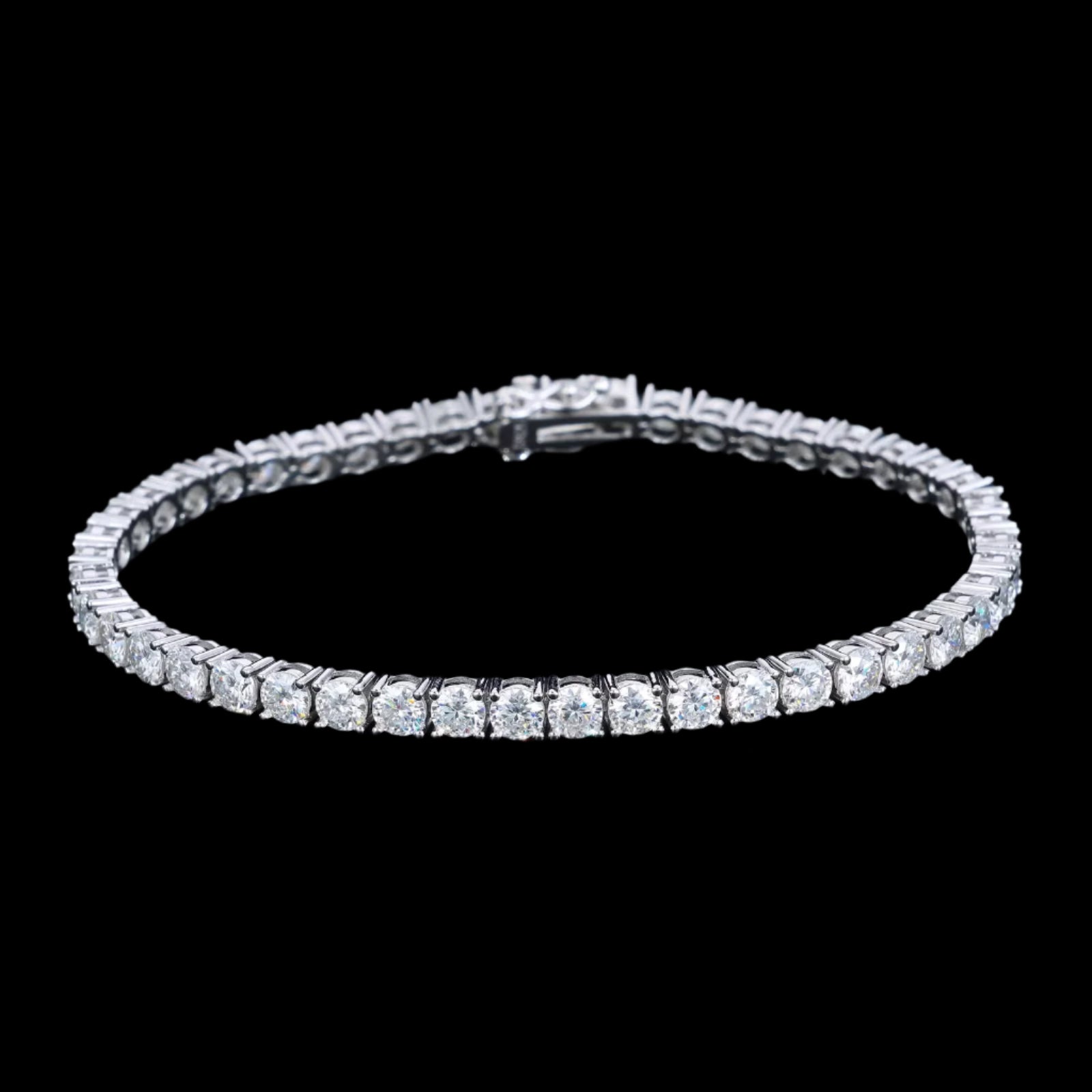 Bracelet Tennis En Moissanite - Solitaire