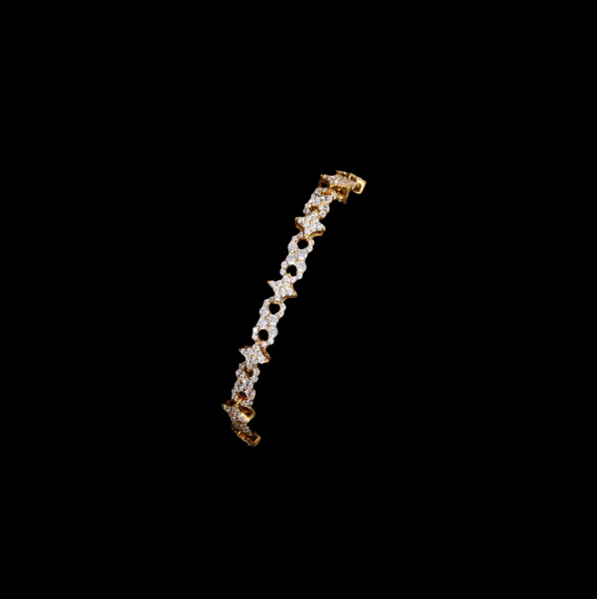 Bracelet Maillon Étoile Infini En Moissanite - Solitaire