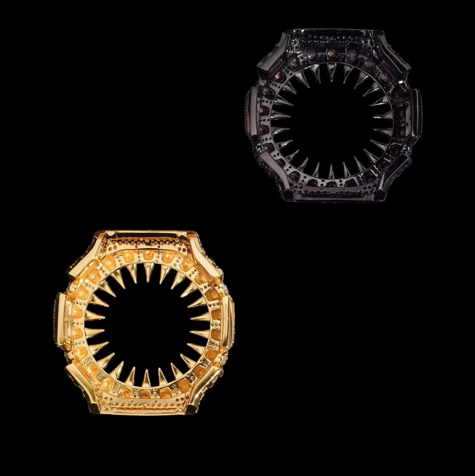 Bezel Casioak Sunburst Iced Out - Solitaire