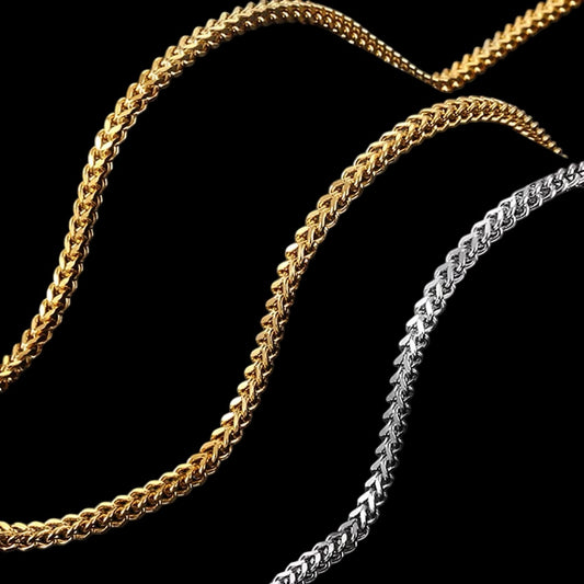 Bracelet & chaîne franco stainless steel - Solitaire