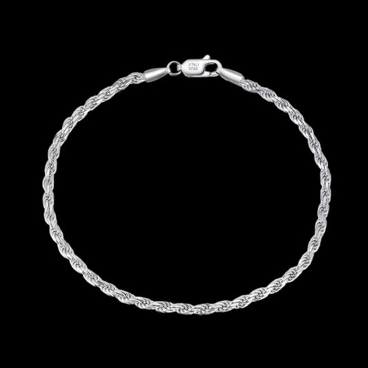 Bracelet torsade Argent 925 italy - Solitaire