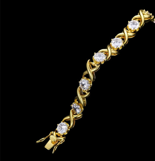 Bracelet Tennis 8 En Moissanite