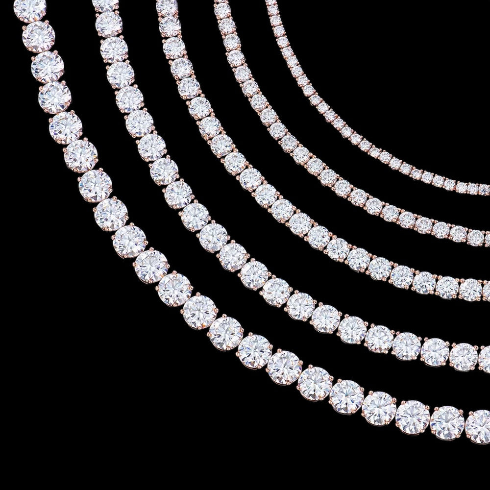 Bracelet Tennis En Moissanite - Solitaire