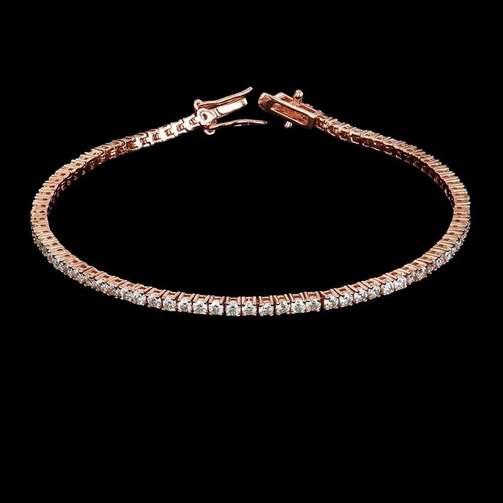 Bracelet Tennis En Moissanite - Solitaire