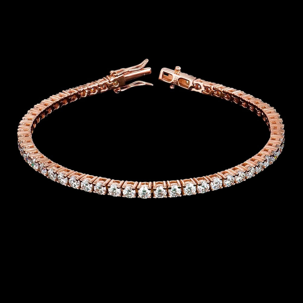 Bracelet Tennis En Moissanite - Solitaire