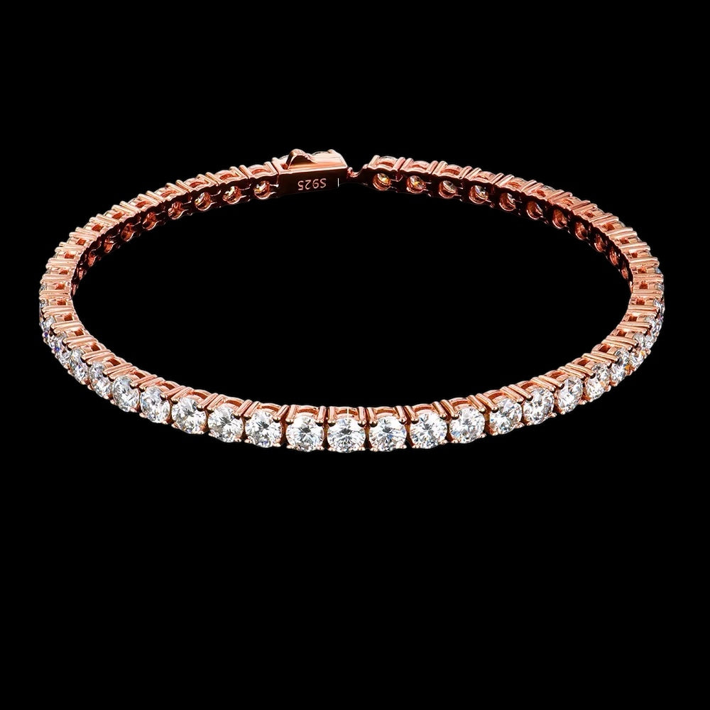 Bracelet Tennis En Moissanite - Solitaire