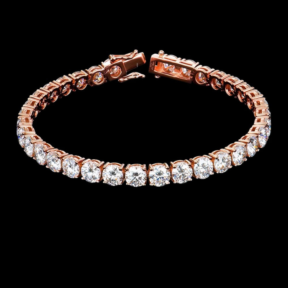 Bracelet Tennis En Moissanite - Solitaire