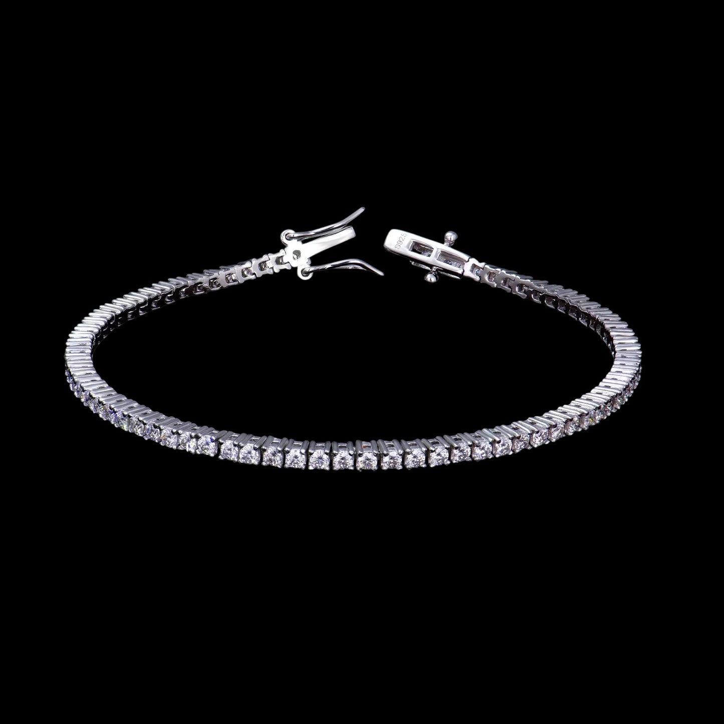 Bracelet Tennis En Moissanite - Solitaire