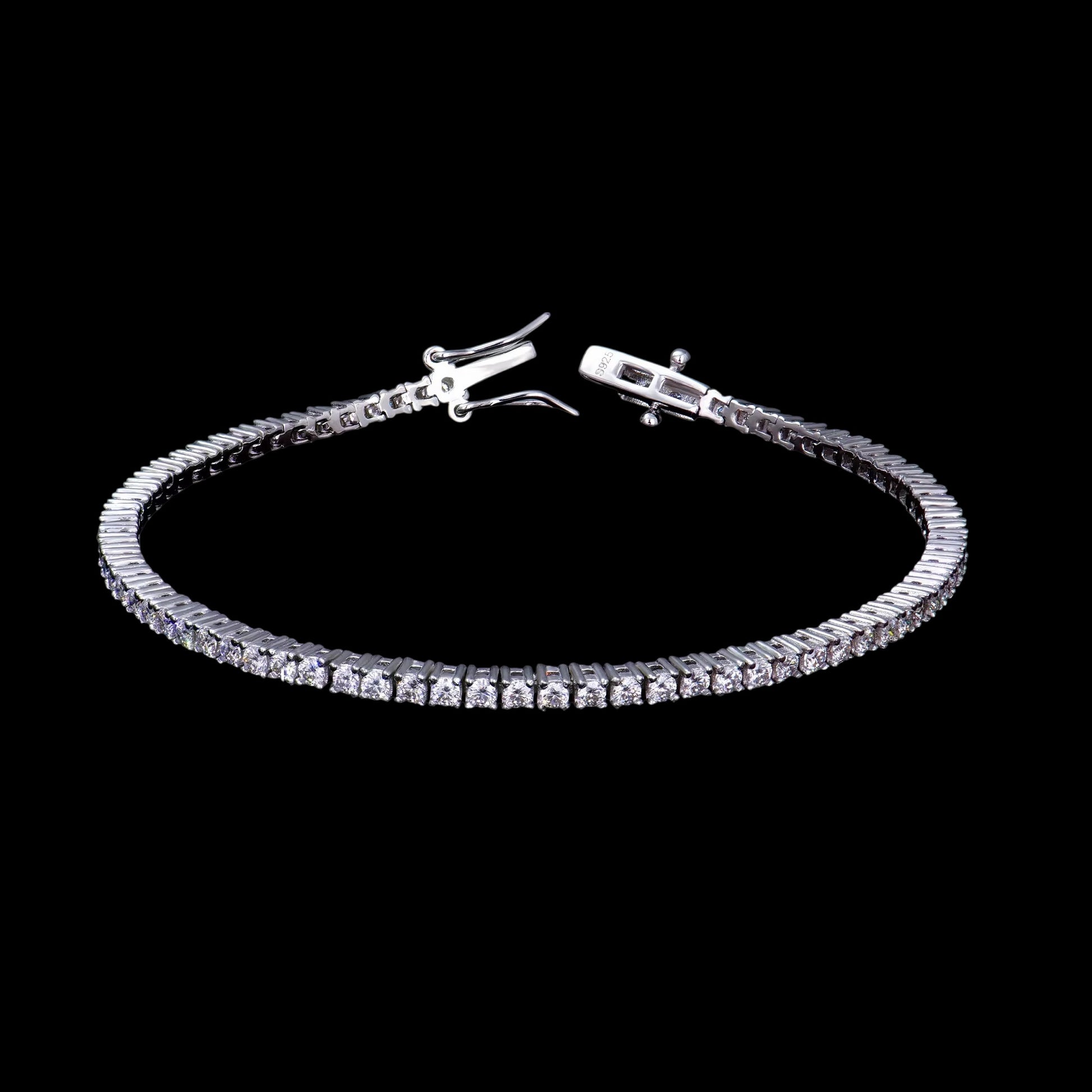 Bracelet Tennis En Moissanite - Solitaire