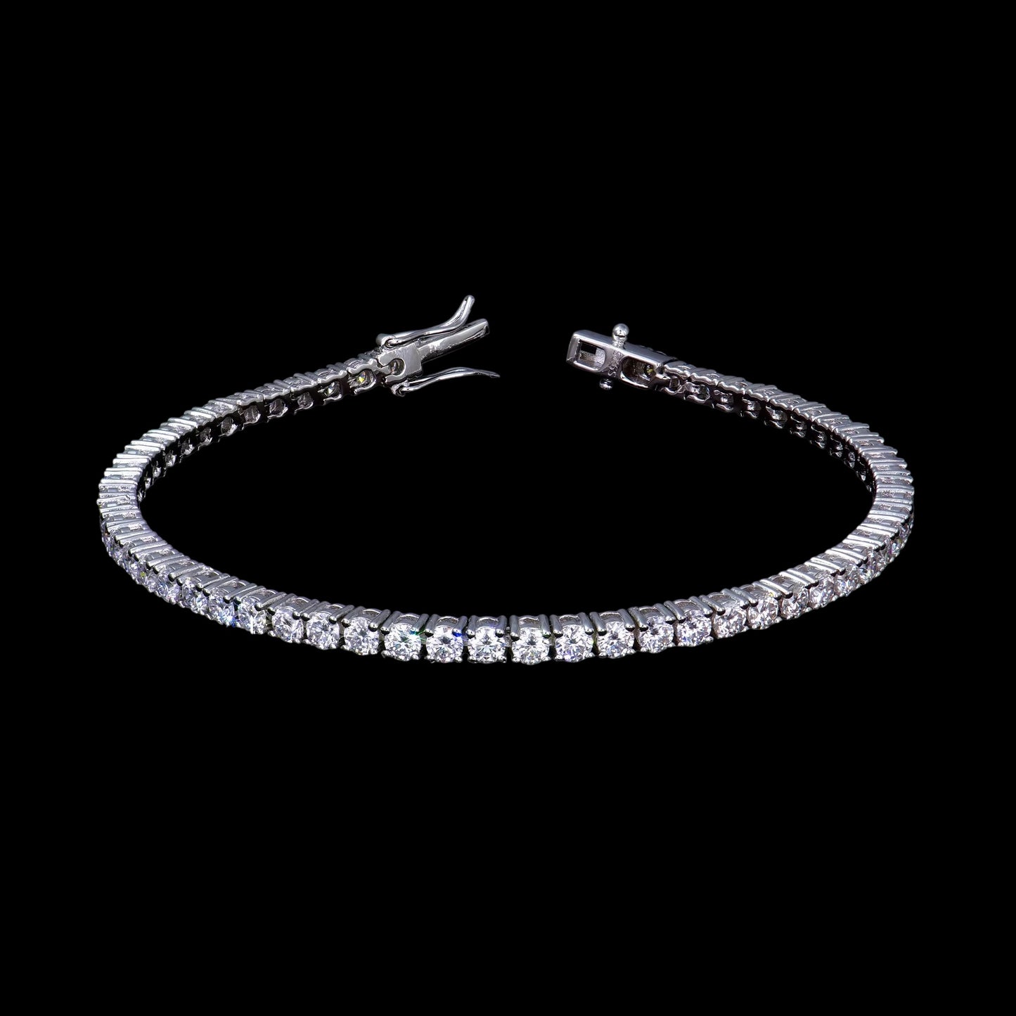 Bracelet Tennis En Moissanite - Solitaire