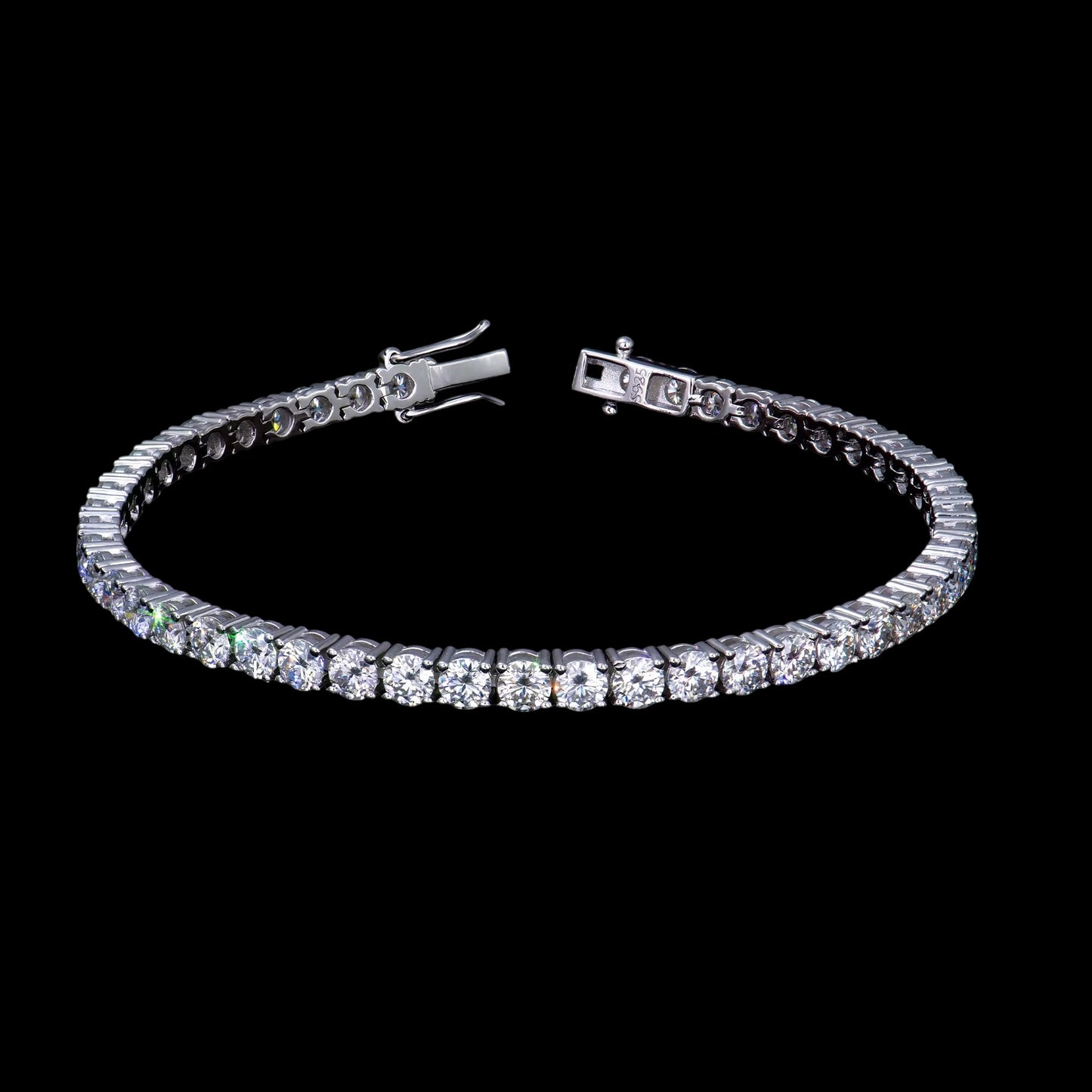 Bracelet Tennis En Moissanite - Solitaire