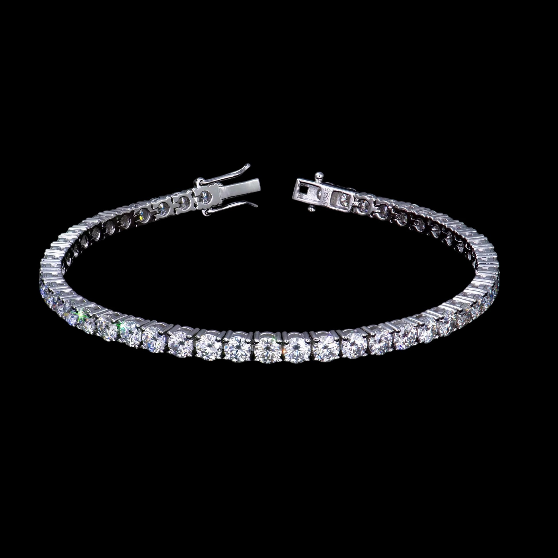 Bracelet Tennis En Moissanite - Solitaire