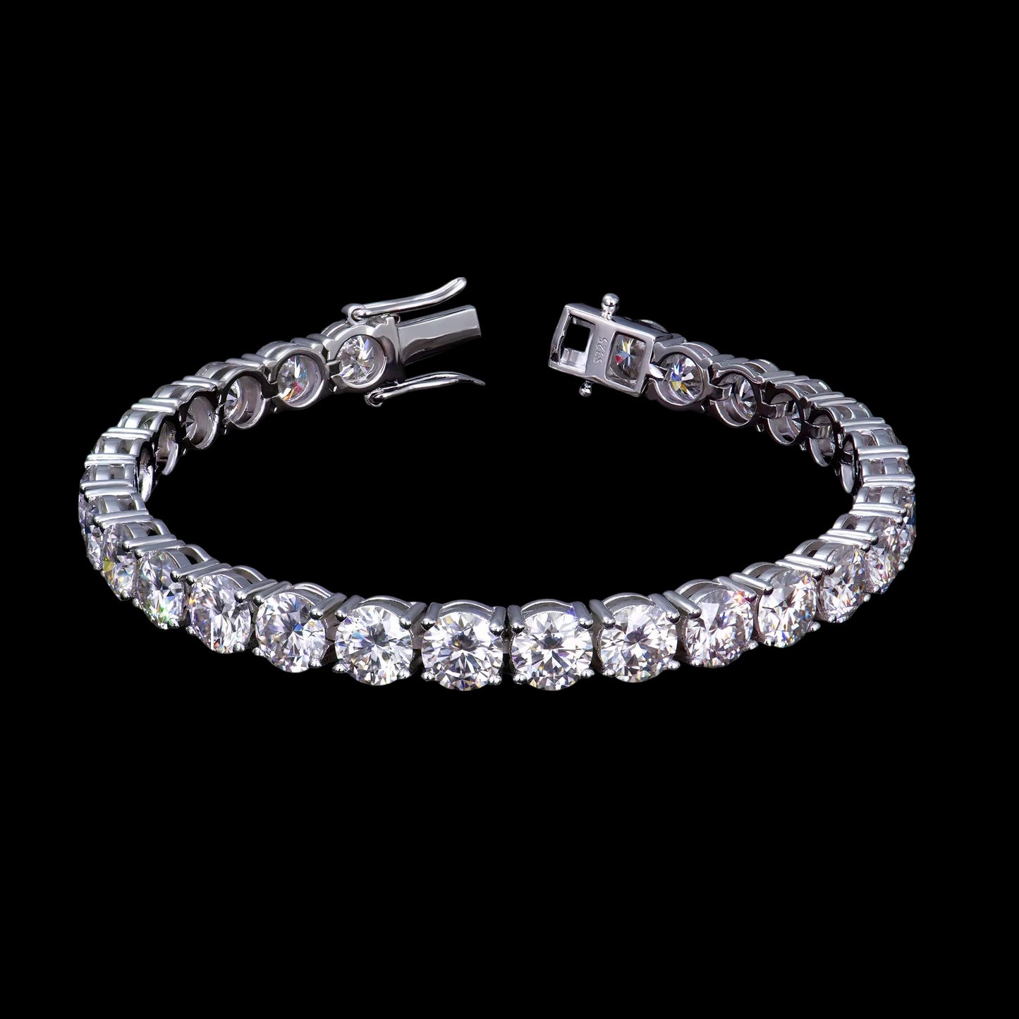 Bracelet Tennis En Moissanite - Solitaire