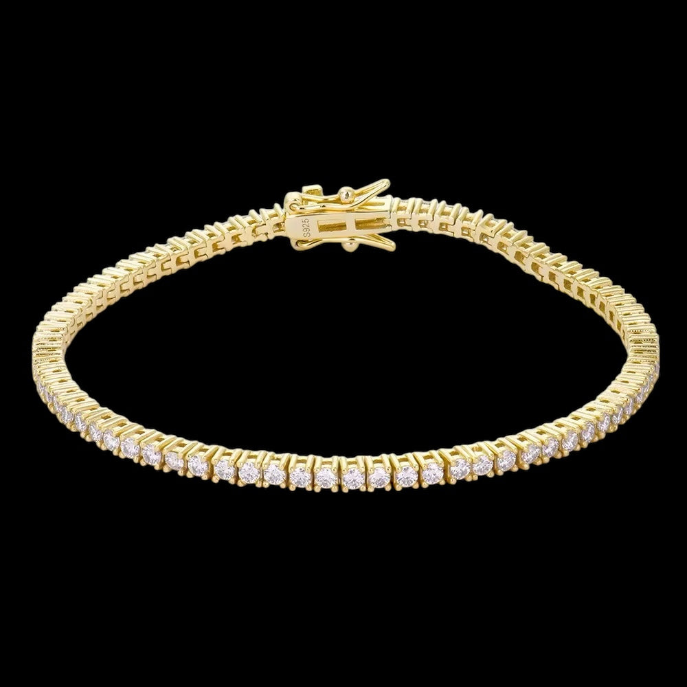 Bracelet Tennis En Moissanite - Solitaire
